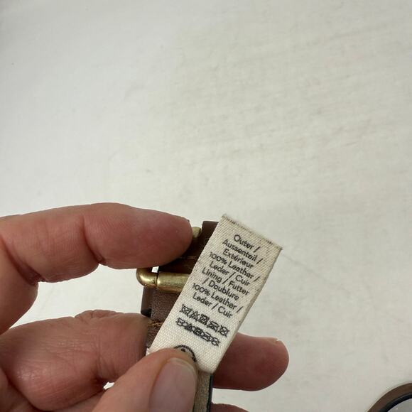 Boden Women's Brown 100% LEather Belt Gold Buckle Size Small - Picture 4 of 8